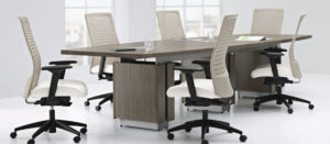 modern slate grey conference table